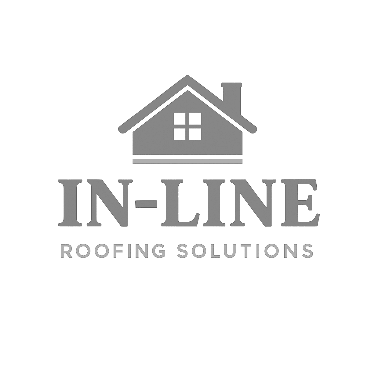 inline roofing solutions logo upscaled transparent light greyscale
